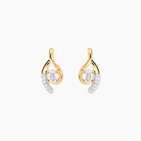 Boucles D'oreilles Sagesse Or Jaune Oxyde Oxyde