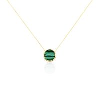 Collier Florica Or Jaune Malachite