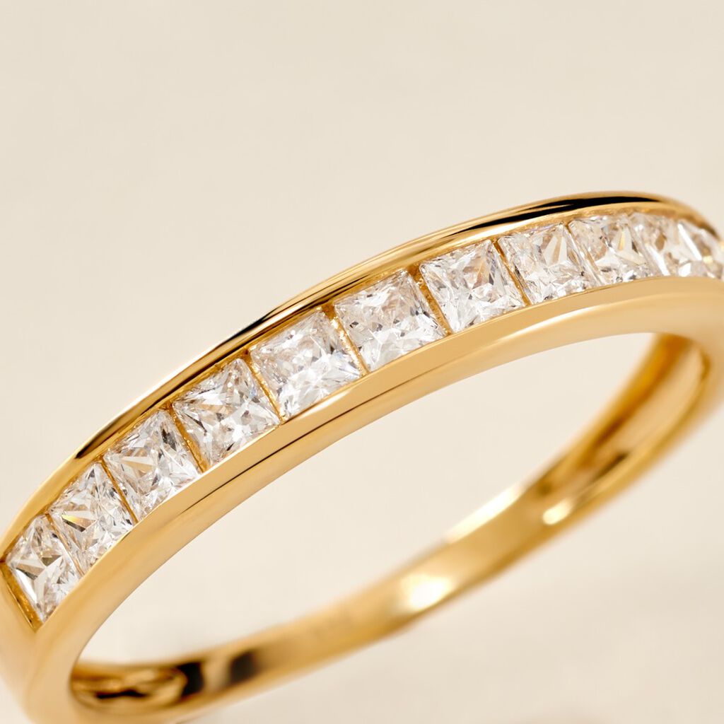 Bague Hyacintha Or Jaune Oxyde De Zirconium - Bagues avec pierre Femme | Histoire d’Or