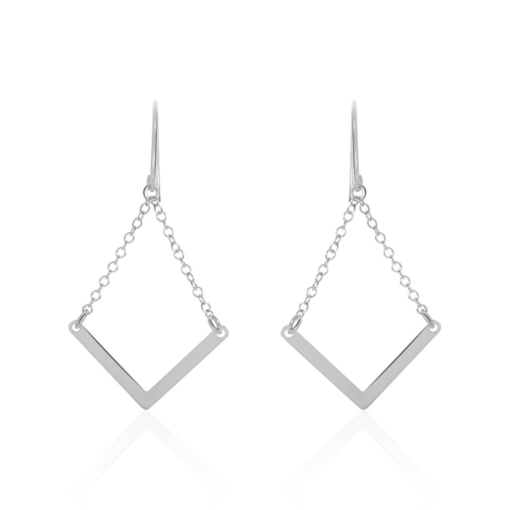 Boucles D'oreilles Argent Blanc  Lakia - Boucles d'oreilles fantaisie Femme | Histoire d’Or
