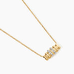 Collier Sunset Riviera Argent Dor&eacute; A L'Or 750/1000 Oxyde De Zirconium - Colliers Femme | Histoire d&rsquo;Or