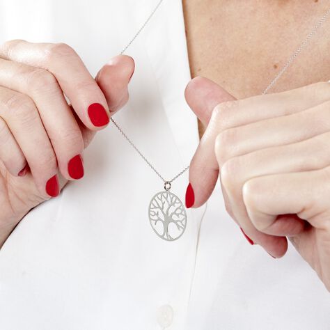 Collier Sautoir Philana Argent Blanc - Colliers fantaisie Femme | Histoire d’Or