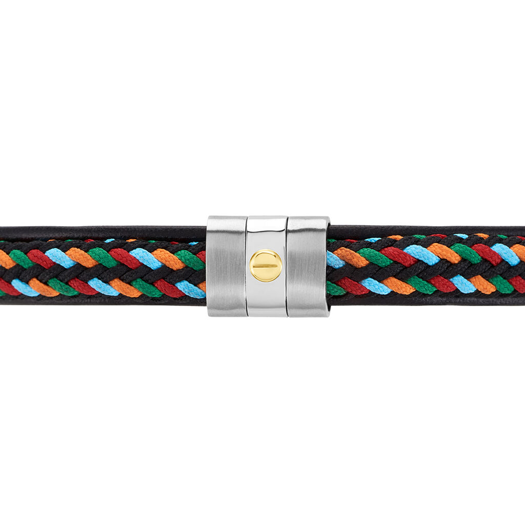 Bracelet Jourdan Cuir Multicolore - Bracelets Homme | Histoire d’Or