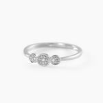 Bague Or Blanc Abital Diamants - Bagues avec pierre Femme | Histoire d&rsquo;Or