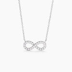 Collier Lou Argent Blanc Oxyde De Zirconium - Colliers fantaisie Femme | Histoire d&rsquo;Or