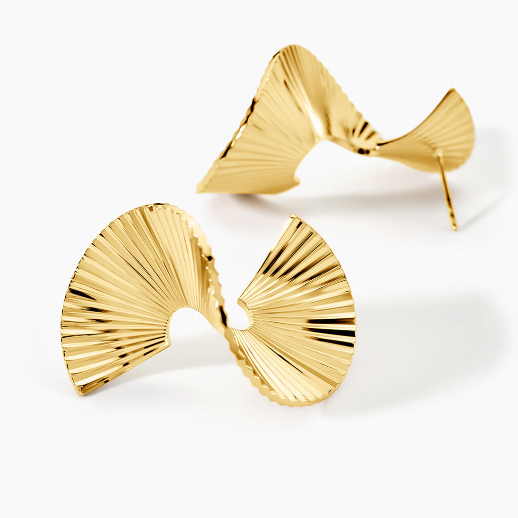 Boucles D'oreilles Pendantes Scarlett Acier Jaune - Boucles d'oreilles fantaisie Femme | Histoire d&rsquo;Or
