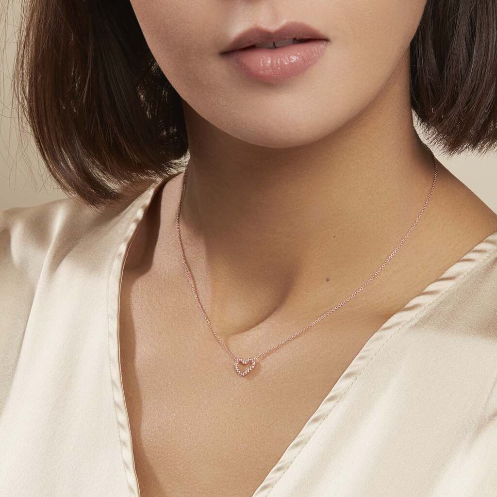Collier Menel Argent Rose - Colliers fantaisie Femme | Histoire d’Or