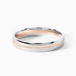Alliance Or Bicolore Perle - Alliances Unisex | Histoire d&rsquo;Or