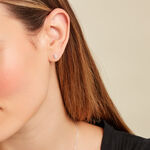 Boucle D'oreille Puce Unitaire Victoria Or Blanc Diamant - Clous d'oreilles Famille | Histoire d&rsquo;Or