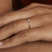 Bague Solitaire Djime Argent Blanc Oxyde De Zirconium - Bagues solitaires Femme | Histoire d’Or