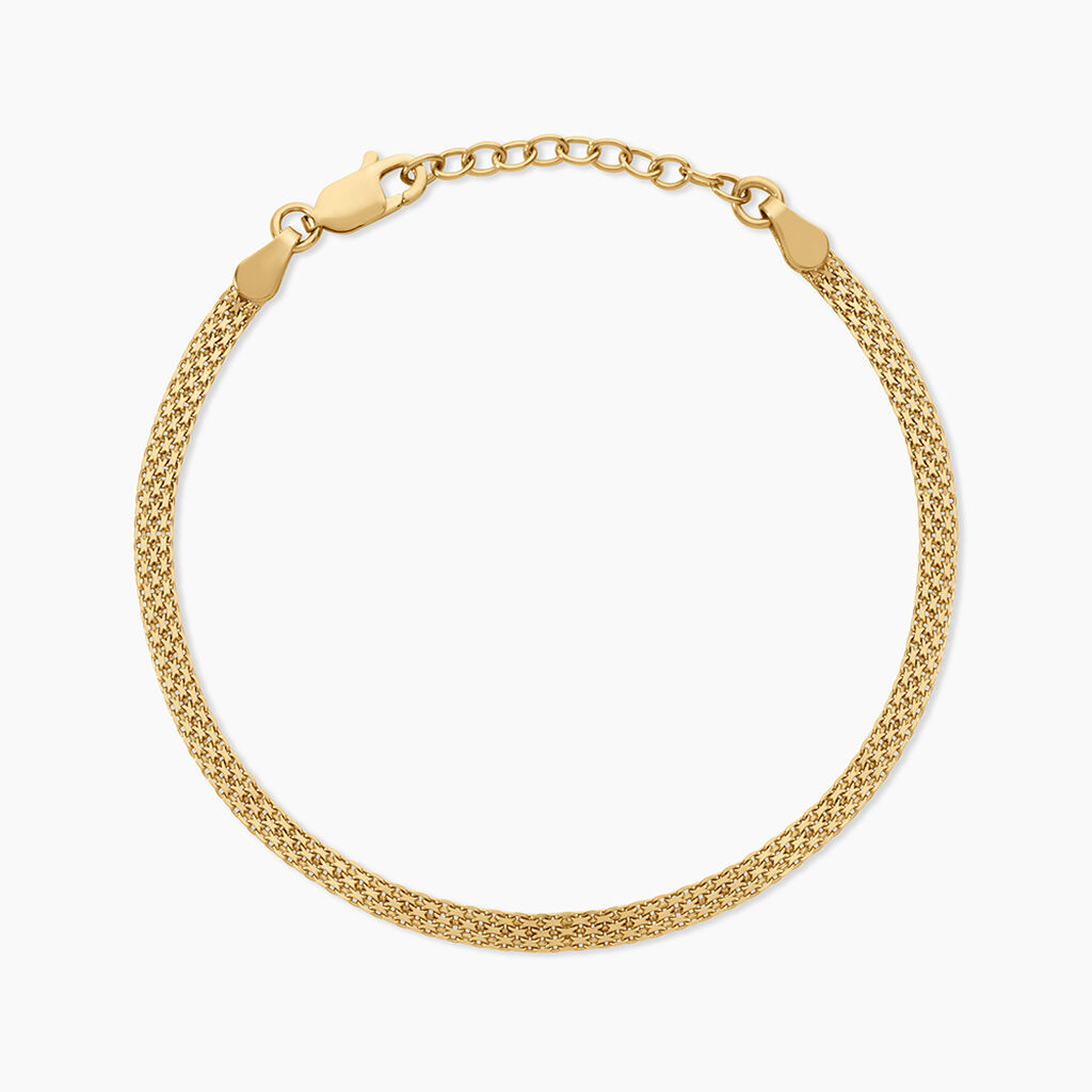Bracelet Olfa Argent Dor&eacute; A L'Or 750/1000 - Bijoux sans pierre Femme | Histoire d&rsquo;Or