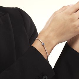 Bracelet Argent Blanc Azura Oxyde De Zirconium - Bracelets Coeur Femme | Histoire d’Or
