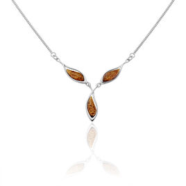 Collier Neia Argent Blanc Ambre - Colliers Femme | Histoire d’Or