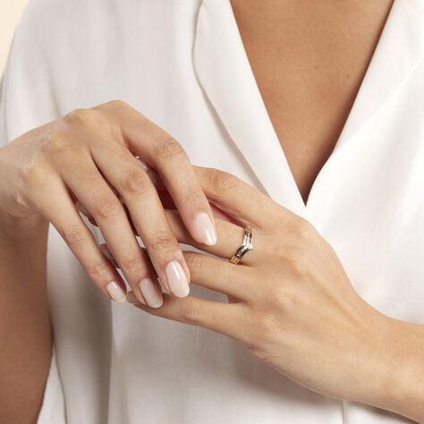 Bague Alix Or Tricolore Diamant - Bagues avec pierre Femme | Histoire d’Or