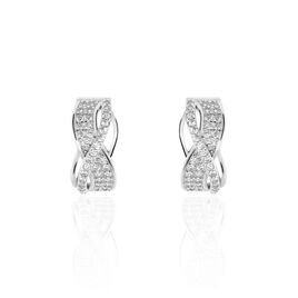 Créoles Hallinskidi Argent Oxyde De Zirconium - Boucles d'oreilles créoles Femme | Histoire d’Or
