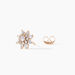 Boucles D'oreilles Puces Lorraine Argent Rose Oxyde De Zirconium - Boucles d'oreilles fantaisie Femme | Histoire d’Or