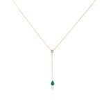 Collier Gracilia Or Jaune Emeraude Diamant - Colliers Femme | Histoire d&rsquo;Or