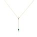 Collier Gracilia Or Jaune Emeraude Diamant - Colliers Femme | Histoire d’Or