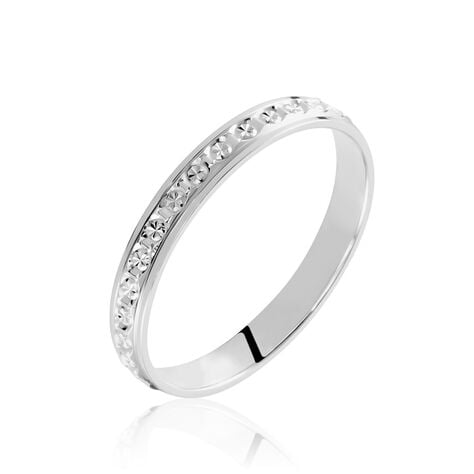 Alliance Heldea Ruban Plat Or Blanc - Alliances Unisex | Histoire d&rsquo;Or