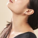 Boucles D'oreilles Puces Anne-maudae Double Coeurs Or Bicolore - Clous d'oreilles Femme | Histoire d&rsquo;Or