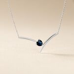 Collier Renaldine Or Blanc Saphir - F&ecirc;te des m&egrave;res Femme | Histoire d&rsquo;Or