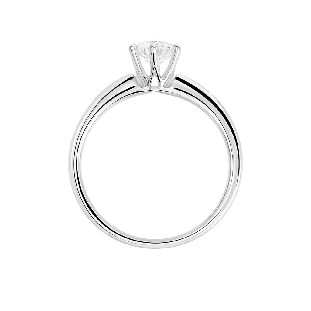 Bague Solitaire Samantha Or Blanc Diamant - Bagues solitaires Femme | Histoire d’Or