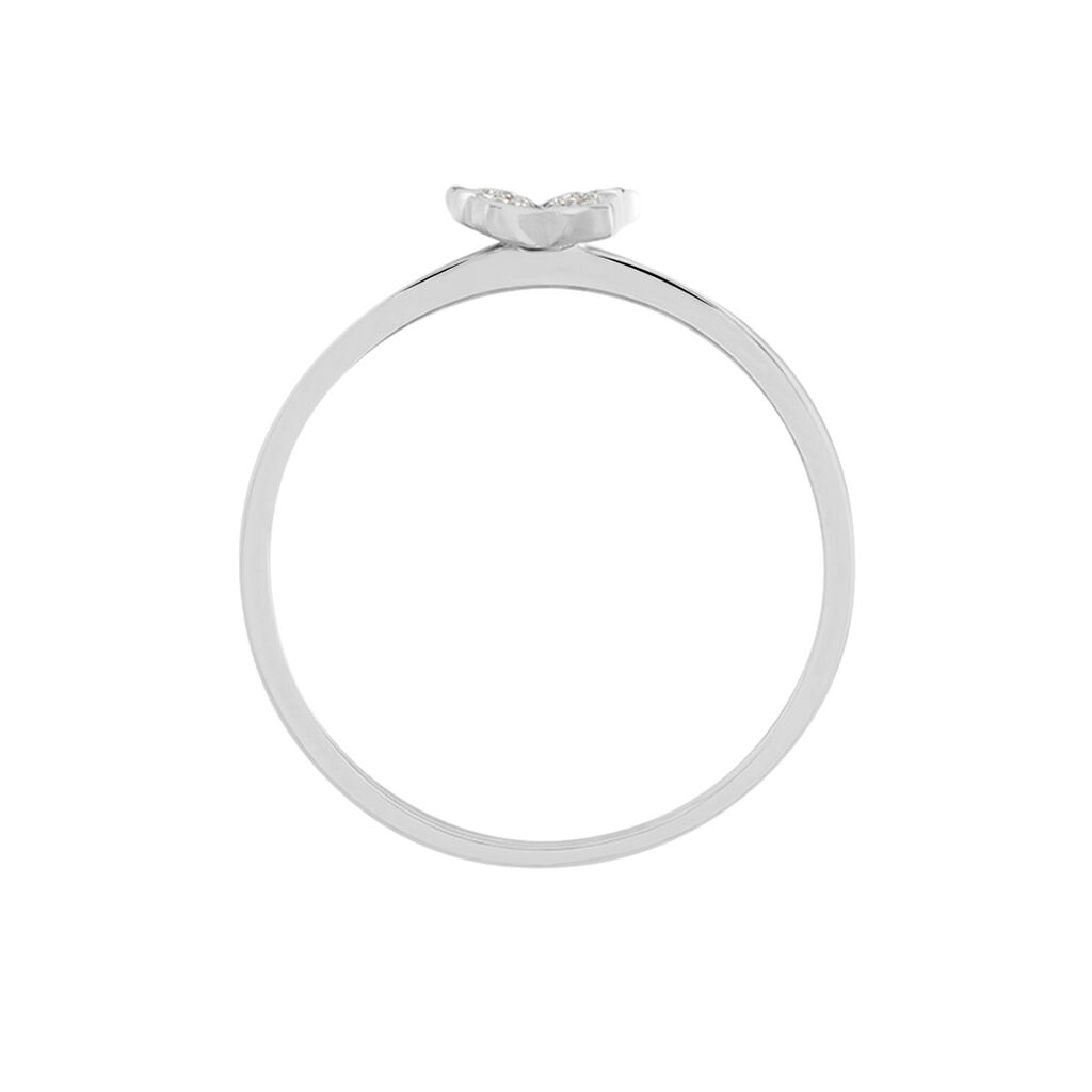 Bague Cadfan Argent Blanc Oxyde De Zirconium - Bagues avec pierre Femme | Histoire d’Or