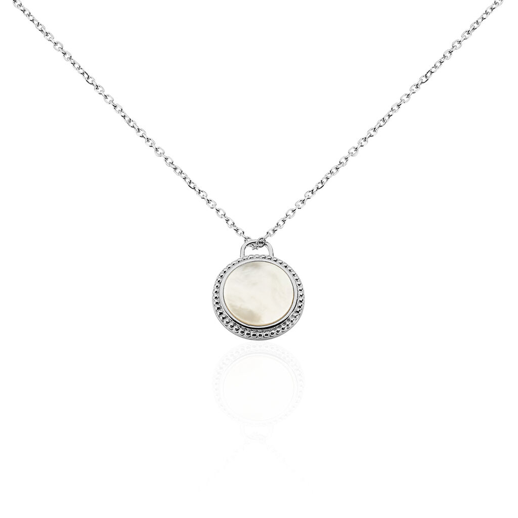 Collier Laetizia Celine Argent Blanc Nacre - Colliers fantaisie Femme | Histoire d’Or