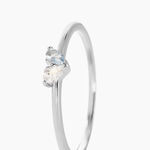 Bague Myhalf Argent Blanc Oxyde De Zirconium - Bagues solitaires Femme | Histoire d&rsquo;Or