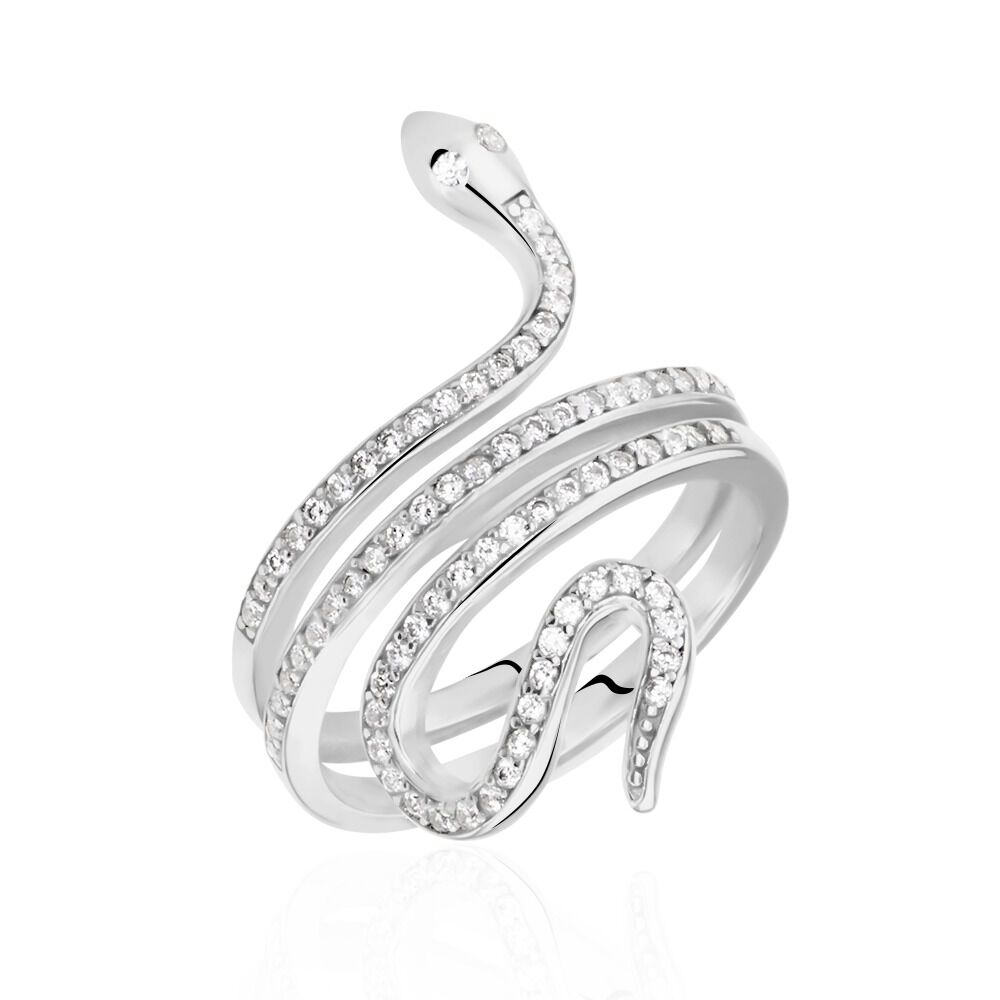 Bague serpent cheap femme argent