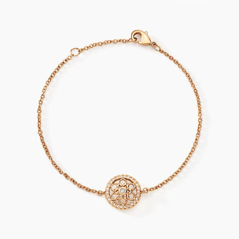 Bracelet Danya Plaqu&eacute; Or Dor&eacute; Oxyde De Zirconium - Bracelets Femme | Histoire d&rsquo;Or