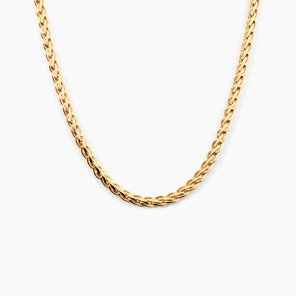 Collier Jayna Maille Palmier Or Jaune - Chaines Femme | Histoire d&rsquo;Or