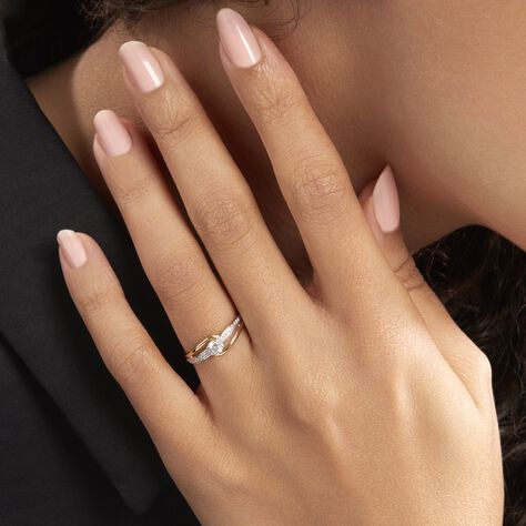 Bague Solitaire Armelle Or Jaune Oxyde De Zirconium - Bagues solitaires Femme | Histoire d’Or