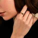 Bague Memory Plaqu&eacute; Or Jaune Aventurine - Bagues solitaires Femme | Histoire d&rsquo;Or