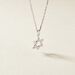 Pendentif Faye Or Blanc Oxyde De Zirconium - Pendentifs Baptême Famille | Histoire d’Or