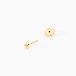 Boucles D'oreilles Puces Or Jaune Fidelia - Clous d'oreilles Famille | Histoire d&rsquo;Or