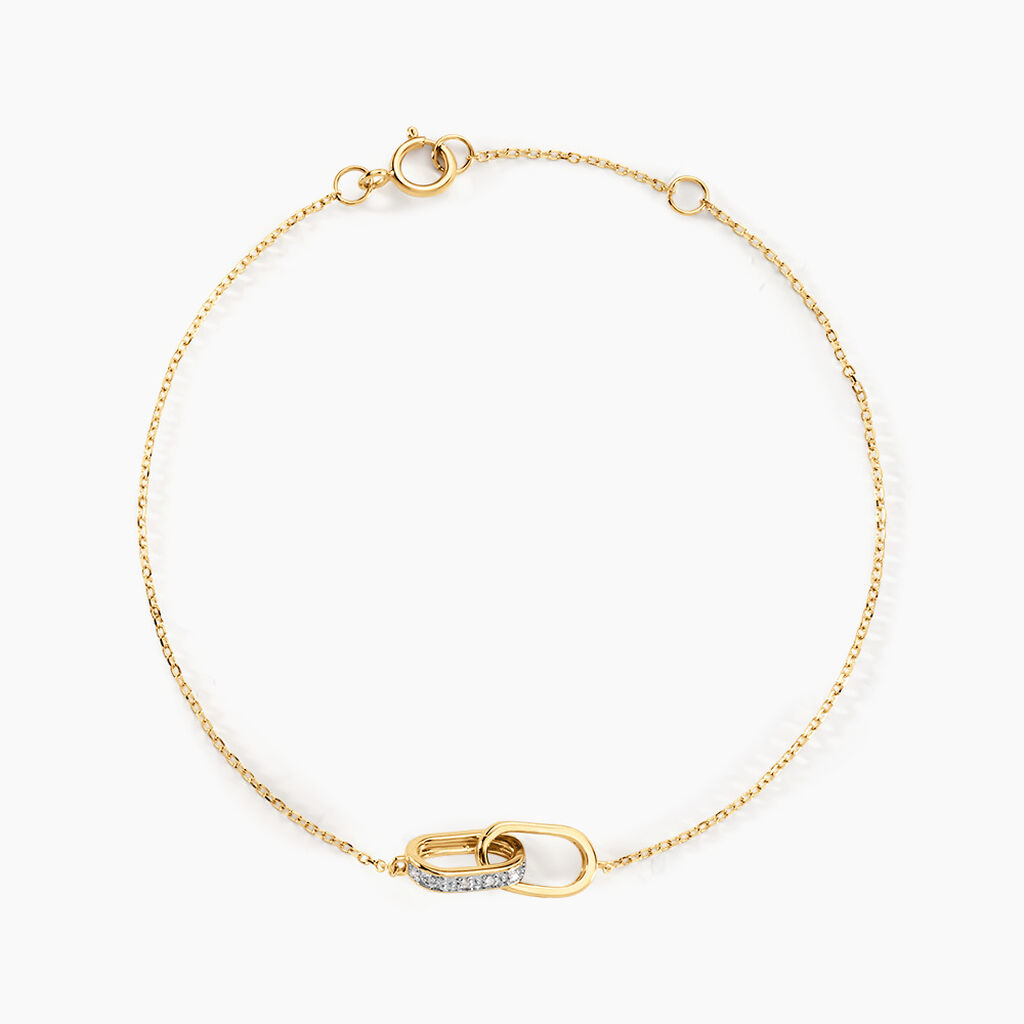 Bracelet Molana Or Jaune Diamant - Bracelets Femme | Histoire d&rsquo;Or