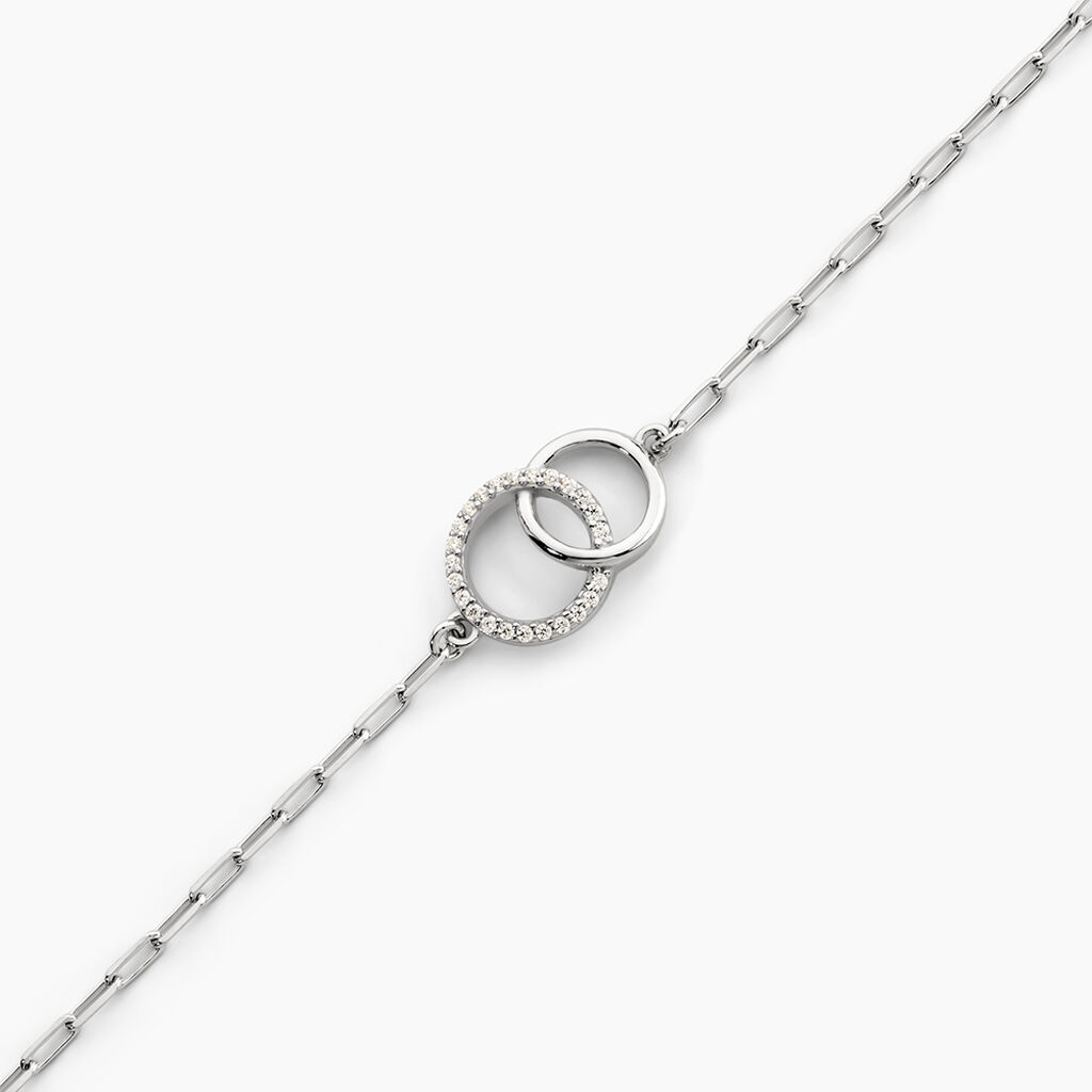 Bracelet Isabel Argent Blanc Oxyde De Zirconium - Bracelets Femme | Histoire d&rsquo;Or