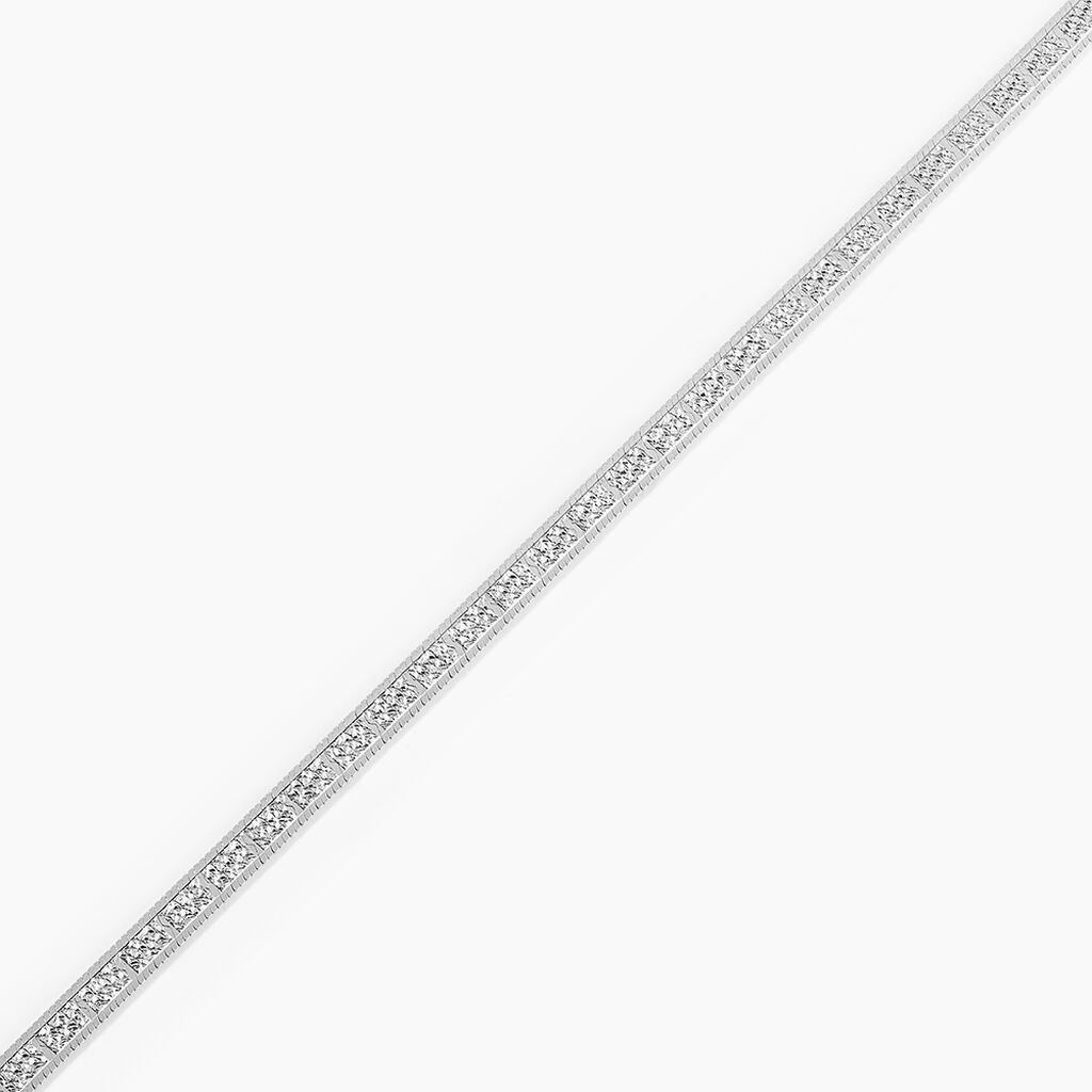 Bracelet Nuriaae Argent Blanc - Bracelets cha&icirc;ne Femme | Histoire d&rsquo;Or