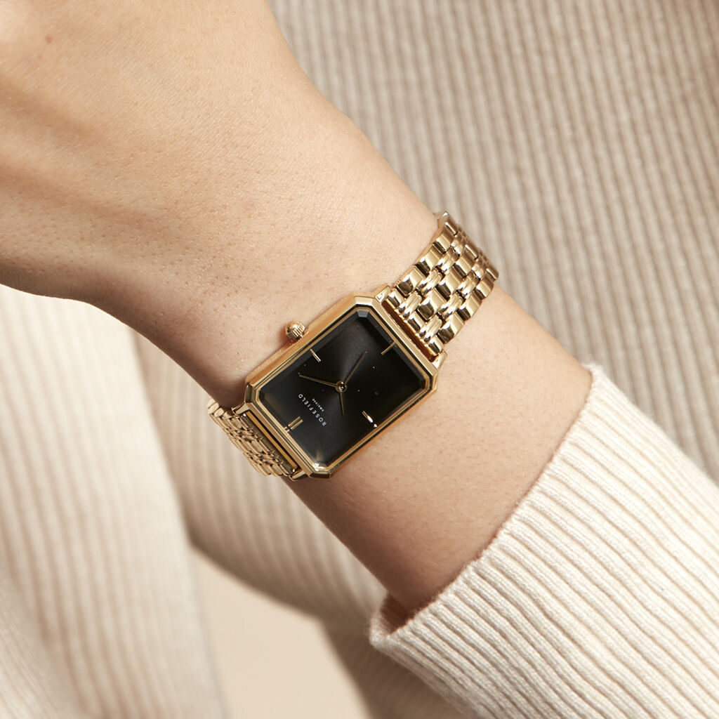 Montre Rosefield Octagon Noir - Montres Femme | Histoire d’Or