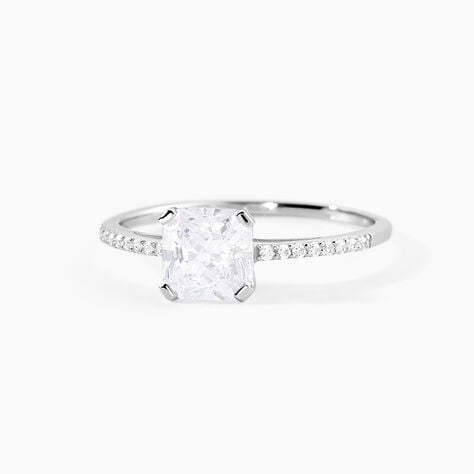 Bague Beline Or Blanc Oxyde De Zirconium - Bagues solitaires Femme | Histoire d’Or