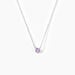 Collier Clair Or Blanc Amethyste - Colliers Femme | Histoire d’Or