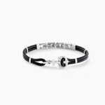 Bracelet Analya Acier Blanc - Bracelets cordon Homme | Histoire d&rsquo;Or