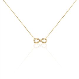 Collier Merane Plaqué Or Jaune Oxyde De Zirconium - Colliers Infini Femme | Histoire d’Or