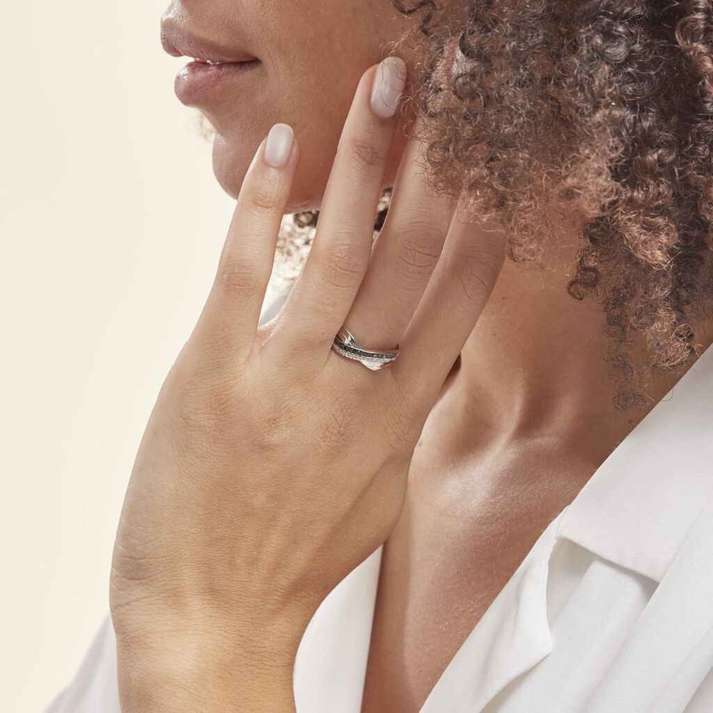 Bague Martika Or Blanc Diamant - Bagues avec pierre Femme | Histoire d’Or