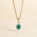 Pendentif Vladimir Or Jaune Emeraude Diamants - Pendentifs Femme | Histoire d’Or