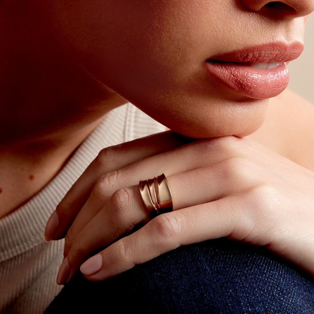 Bague Edwyna Plaqué Or Jaune - Bagues fantaisie Femme | Histoire d’Or