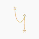 Bijoux D'Oreilles Filander Or Jaune Oxyde De Zirconium - Ear cuffs Femme | Histoire d&rsquo;Or