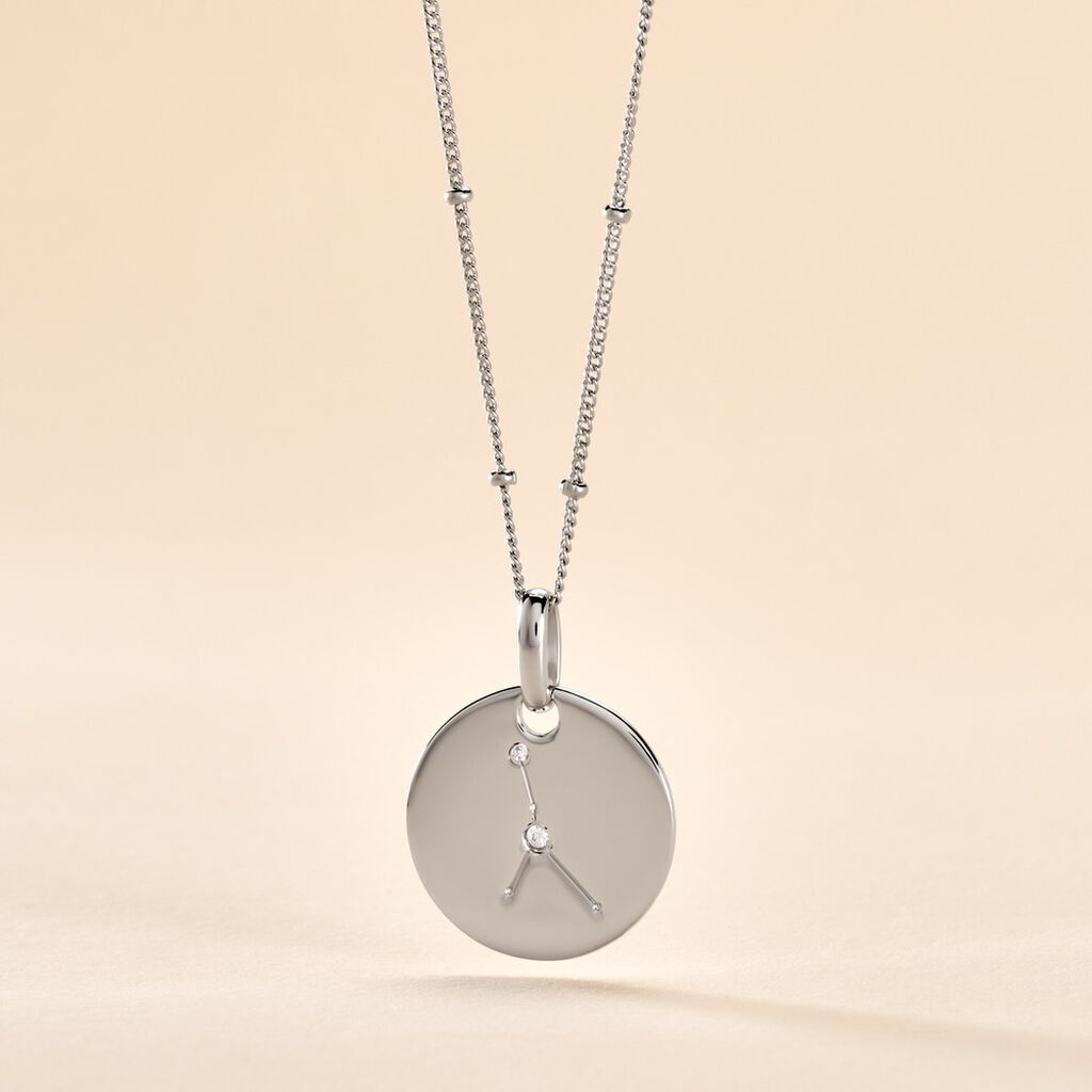 Collier Astr Argent Oxydes De Zirconium - Colliers Zodiaque Femme | Histoire d&rsquo;Or