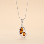 Collier Argent Blanc Hailey Ambre - Colliers fantaisie Femme | Histoire d&rsquo;Or